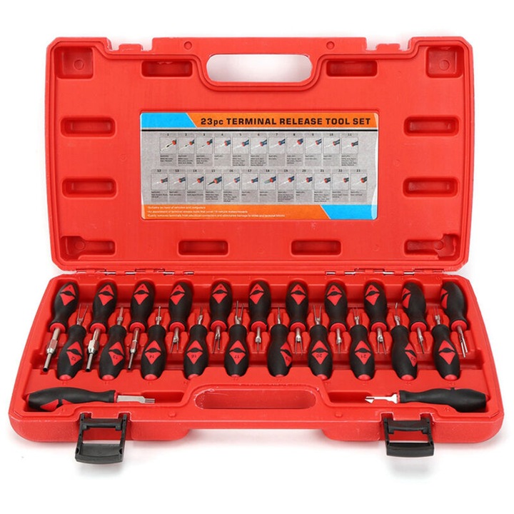 Set 23 scule demontare terminale auto, universal, multicolor