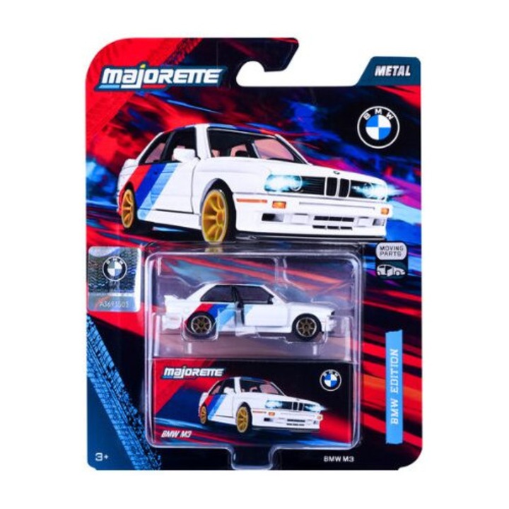 BMW E30 M3 autómodell 1:64 méretarányban, Majorette