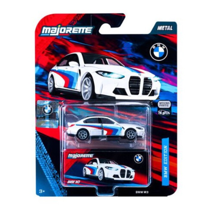 BMW M3 G80 2. változat 1:64 méretarányú modellautó, Majorette