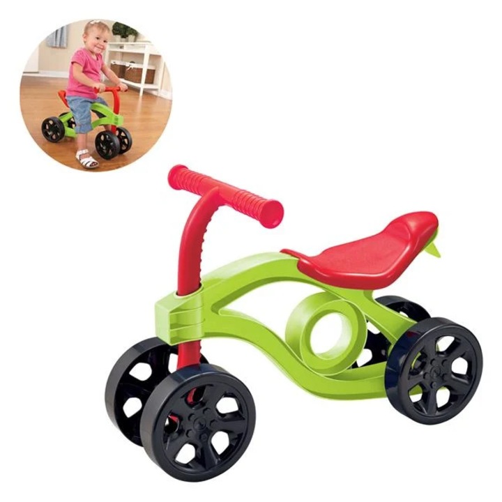 Bicicleta echilibru prescolari plastic rosu verde 20kg