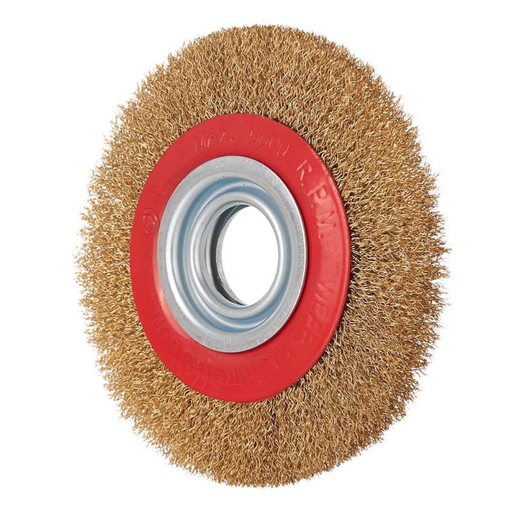 Perie disc din sarma pentru curatare si slefuire metal, GEKO, 150 x 32mm