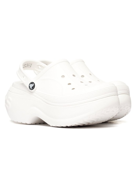 Női Crocs Bella Clog papucs 210062-100, fehér, EVA hab, csúszásmentes talp, 42-43 EU