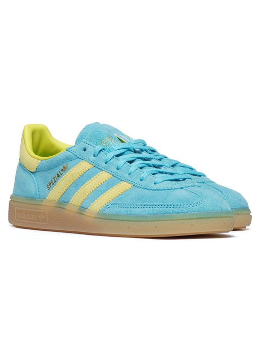 Női tornacipő adidas HANDBALL SPEZIAL, kék/sárga, természetes bőr