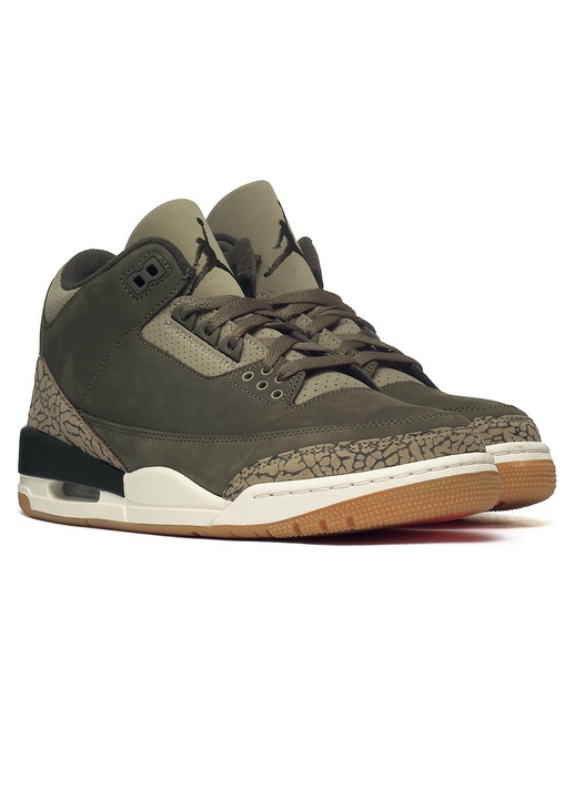 мъже, Nike, AIR JORDAN 3 RETRO, зелен, естествена кожа, Зелен