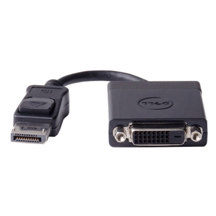 Dell 470-AANH Displayport DVI-D kábel adapter, fekete 43,1x203x12,7mm