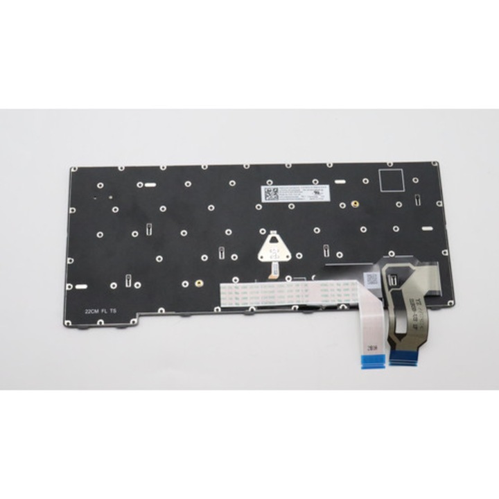 Lenovo 5N21D67972 laptop billentyűzet, háttérvilágítással, kompatibilis a ThinkPad T14 Gen 3-mal, Fekete, 1 db