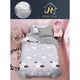Lenjerie de pat, 4 piese, 1 persoana, 155x220, imprimeu norisor