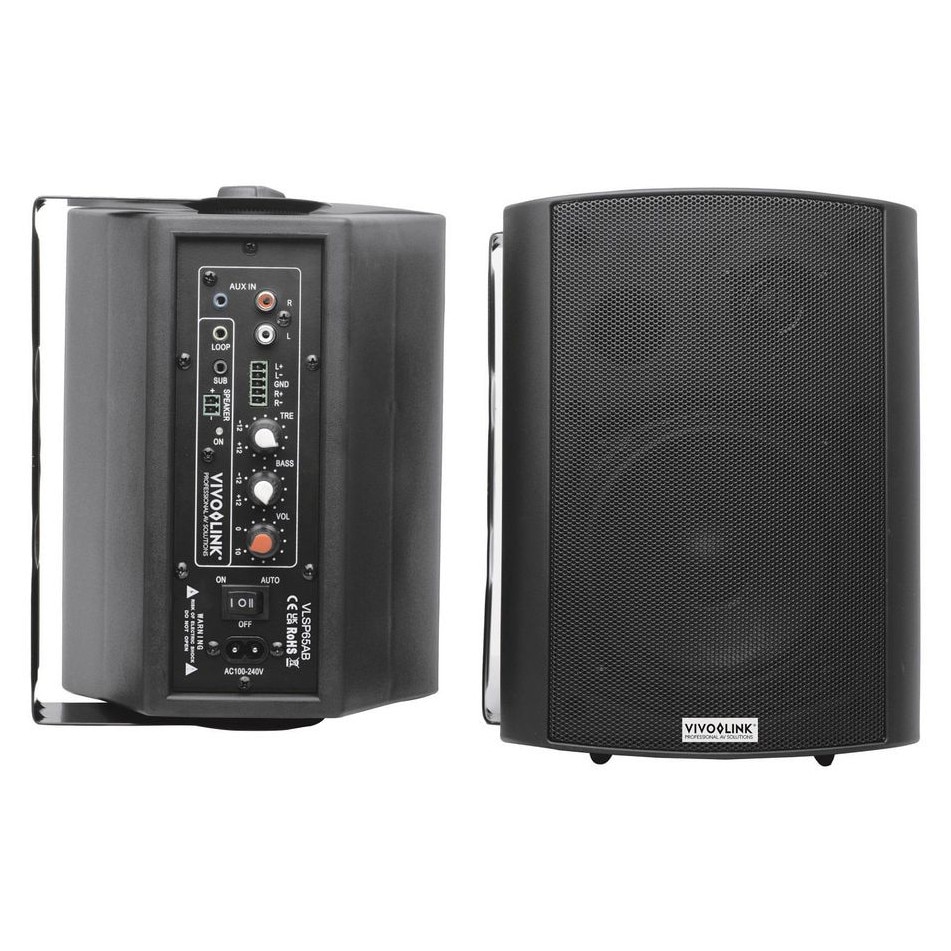 Boxe Vivolink VLSP65AB 2 cai, negru, 60W, 45-20000Hz