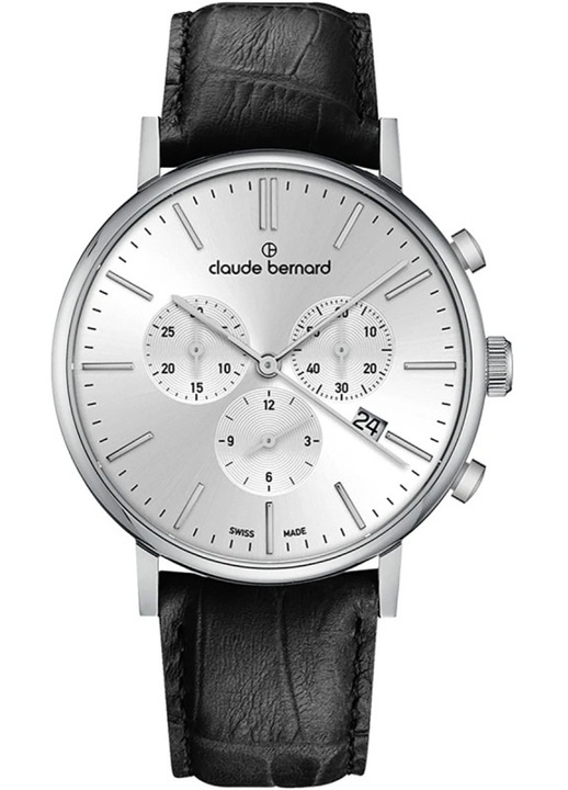 Ceas barbatesc Claude Bernard 10258 3 AIN Quartz Negru