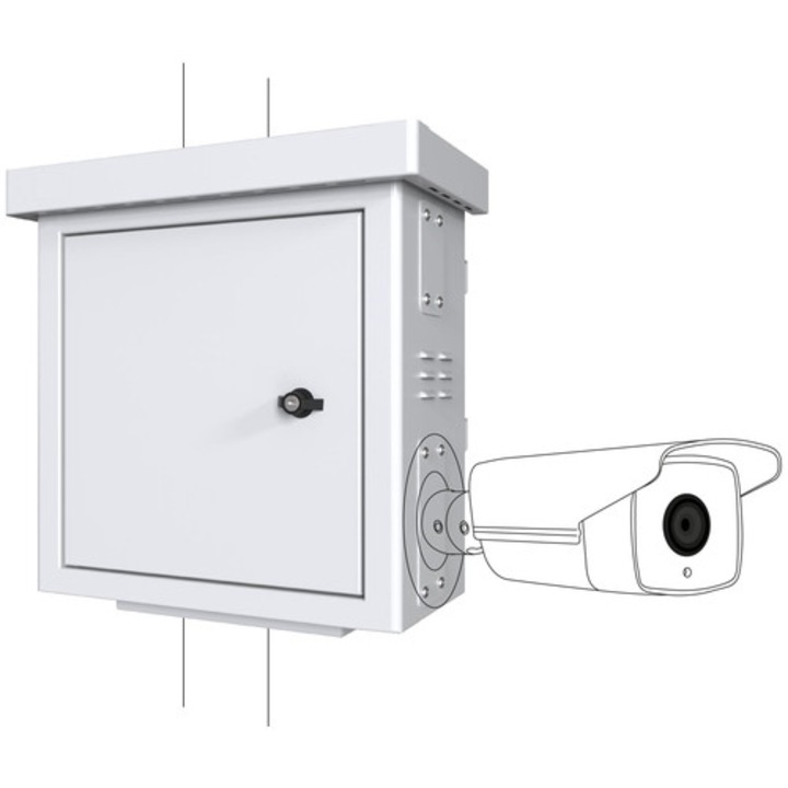 LanView RCCTV001 fém ház, fehér, IP66, 25kg, 0U