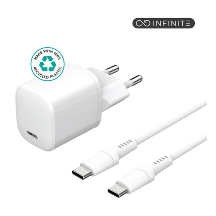 Hálózati töltő eSTUFF ES637600 fehér 12V 1,5m 2 USB port
