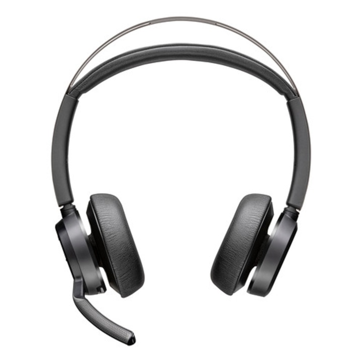 HP Poly Voyager Focus 2 vezeték nélküli Bluetooth fejhallgató szett, fekete, 1.5m, 175g