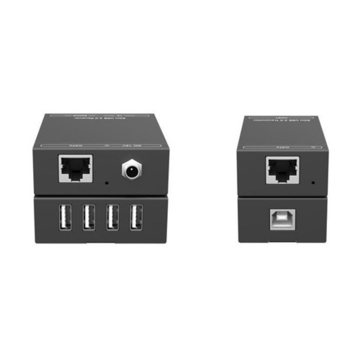 Vivolink VLUSBEXT50 USB hosszabbító, 12V 2A, 227g