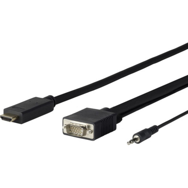 Vivolink HDMI VGA adapter 1m fekete