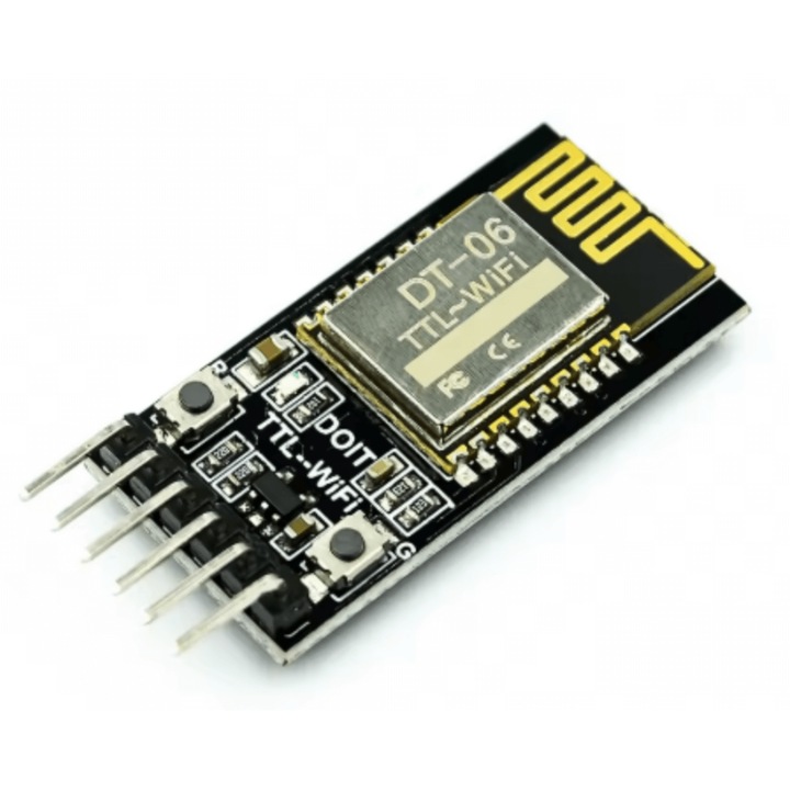 Modul DT-06 soros WiFi kommunikáció, TTL-WiFi, kompatibilis Bluetooth HC-06