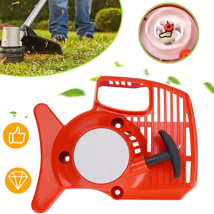 Pornire Cu Recul, Ansamblu De Pornire Cu Recul Pentru Masina De Tuns Iarba, Mandrina De Pornire Cu Recul Din Plastic Pentru Stihl FS38 FS45 FS46 FS55 FC55 HL45 KM55 KM555RC KM555RC KM555RC