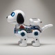 Catel Robot Interactiv Cu Mecanism Vizibil Pentru Copii, Jucarie Cu Lumini, Sunete Si Miscare Automata, Catel Electronic Cu Efecte Vizuale Si Miscari Realiste, Jucarie Inteligenta Pentru Joaca Copii 3+ Ani, Alb