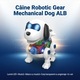 Catel Robot Interactiv Cu Mecanism Vizibil Pentru Copii, Jucarie Cu Lumini, Sunete Si Miscare Automata, Catel Electronic Cu Efecte Vizuale Si Miscari Realiste, Jucarie Inteligenta Pentru Joaca Copii 3+ Ani, Alb