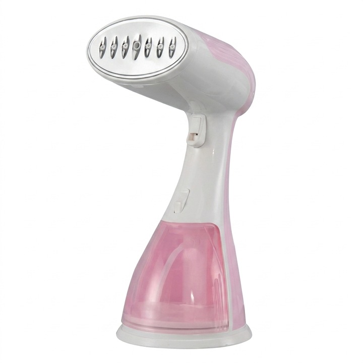 Pachet promo: 2 x Aparat de calcat vertical cu abur Gomunly DGS1500P, 1500 W, 280 ml, abur 60 gr/min, alb/mov