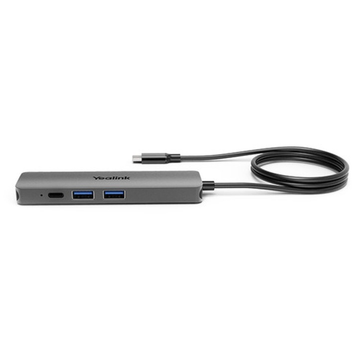 USB хъб Yealink BYOD-BOX сив 11.5x3.5x1.1см