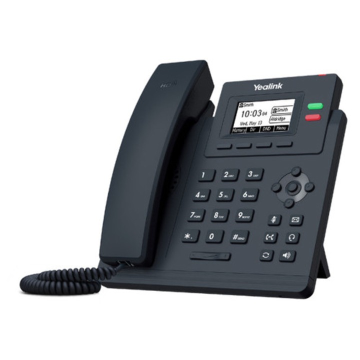 Yealink SIP-T31W IP telefon, 2 vonal, szürke, 2.3" LCD kijelző, Wi-Fi