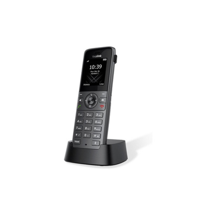 Телефон IP Yealink W73H, безжичен, черен, 1.8" TFT, 2 линии