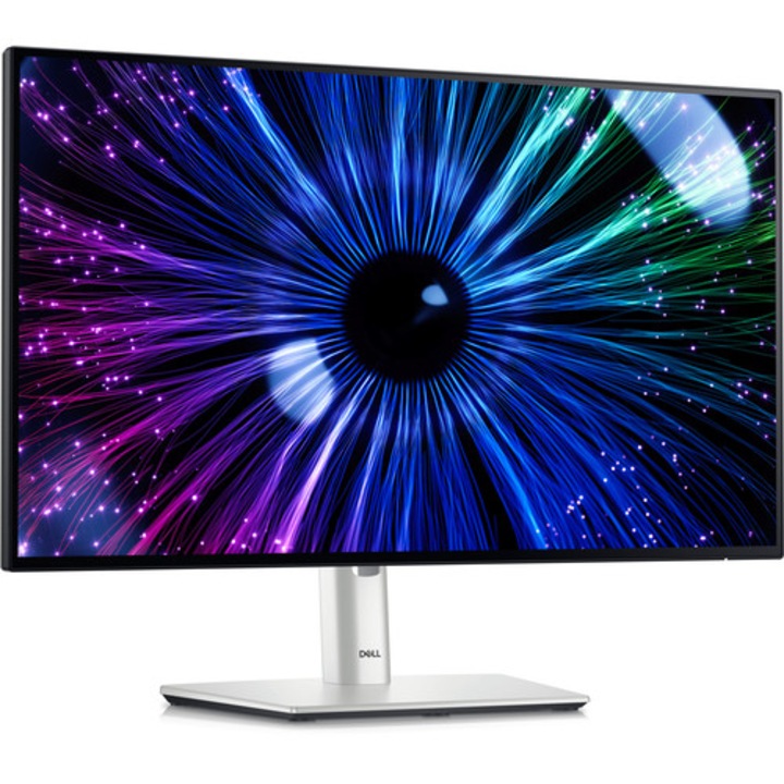 Monitor LCD Dell UltraSharp U2424HE Full HD 23.8", negru argintiu, 60.5x35x5cm
