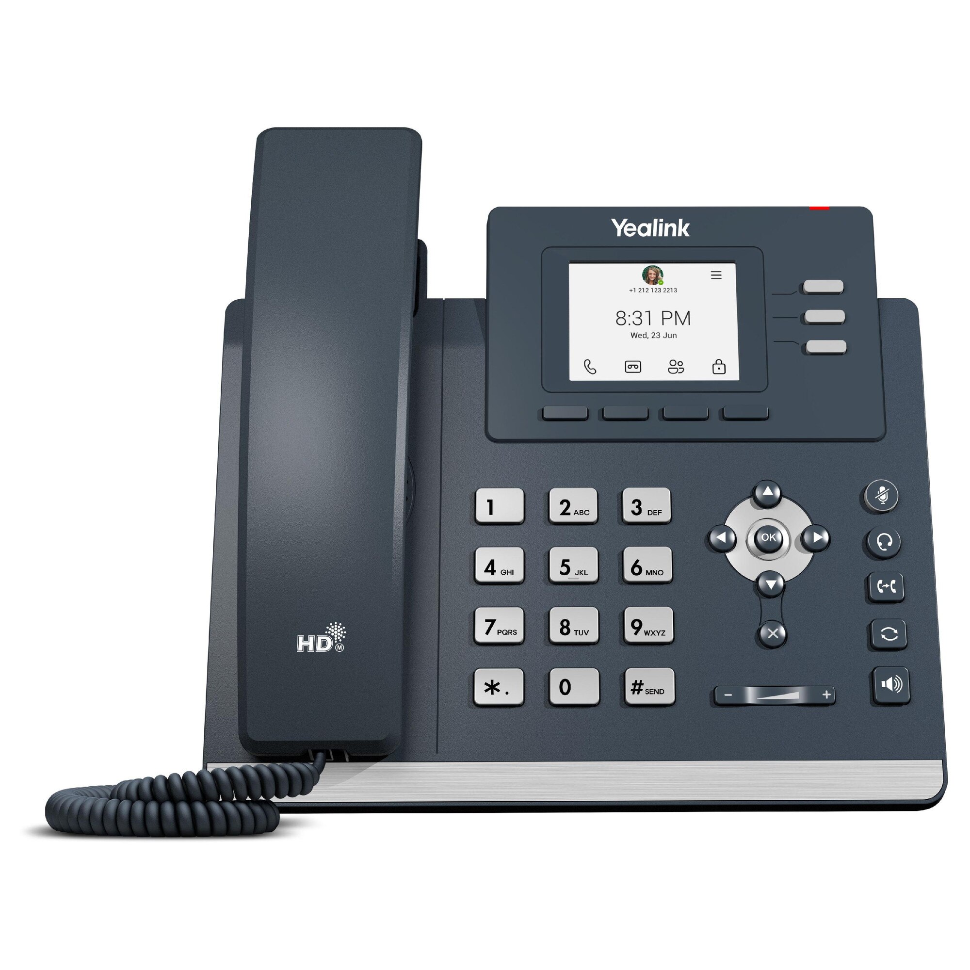 Mp52 Telefon IP Yealink MP52 E2 Teams, gri, ecran LCD 2.4