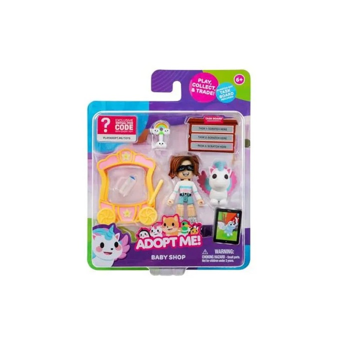 Figurine colectabile Unicorn Adopt Me prieteni set cu cod virtual exclusiv