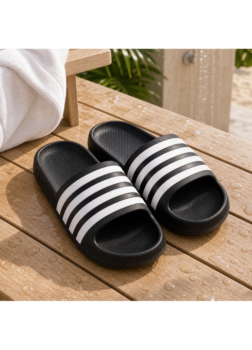 Női Shopiens® papucs strandra, medencébe, vastag csúszásgátló talppal