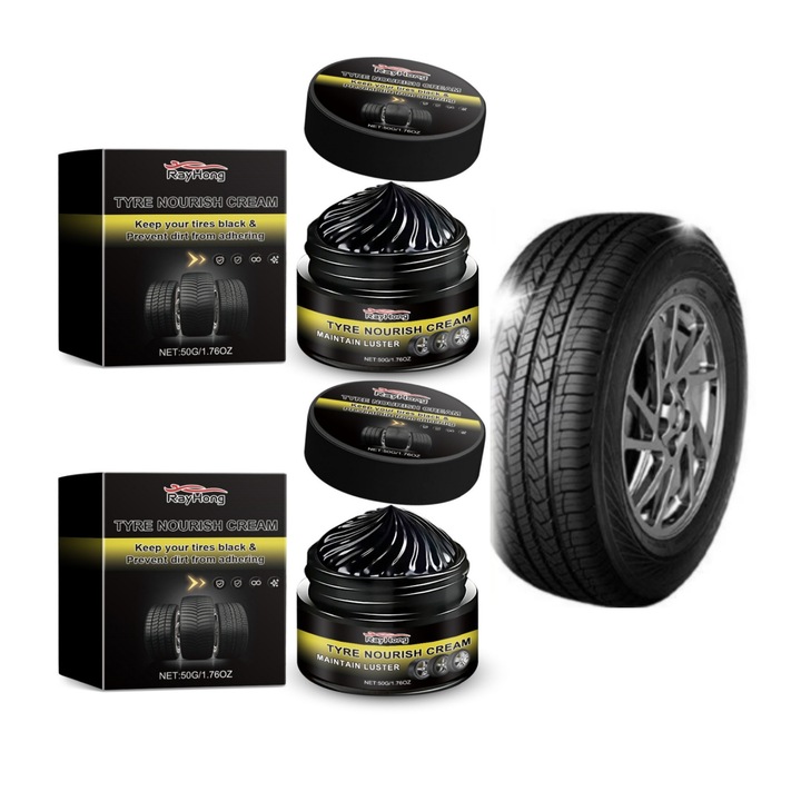 Crema pentru întreținerea anvelopelor Rayhong, 2 buc, protecție îndelungată, aplicare rapidă, 50g