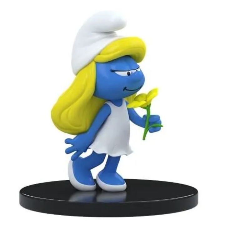 Figurina colectionabila Smurfs catelus Smurfette albastru 2021