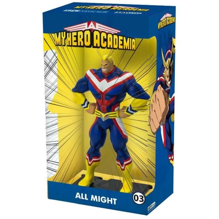 Figurina colectionabila All Might My Hero Academia albastru galben PVC ...
