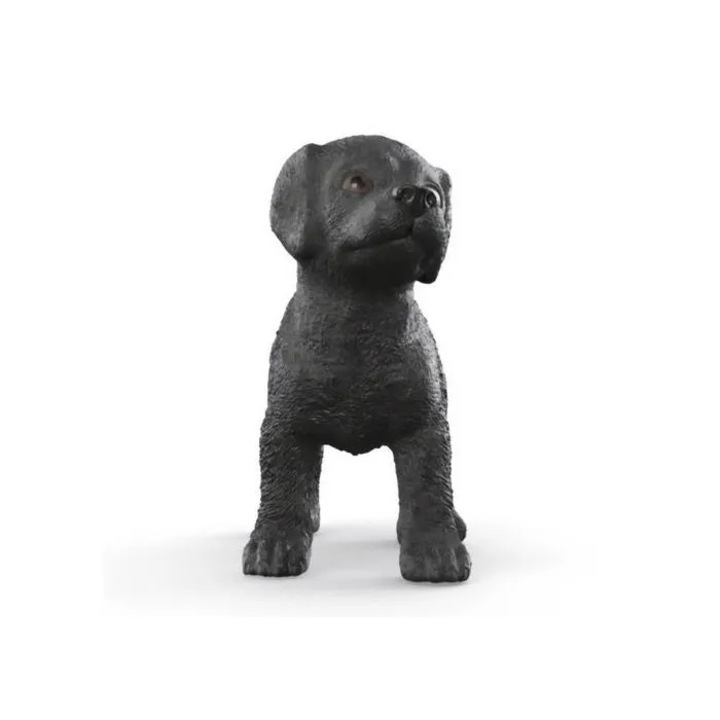 Fekete labrador kiskutya figura, realisztikus, 3+ év