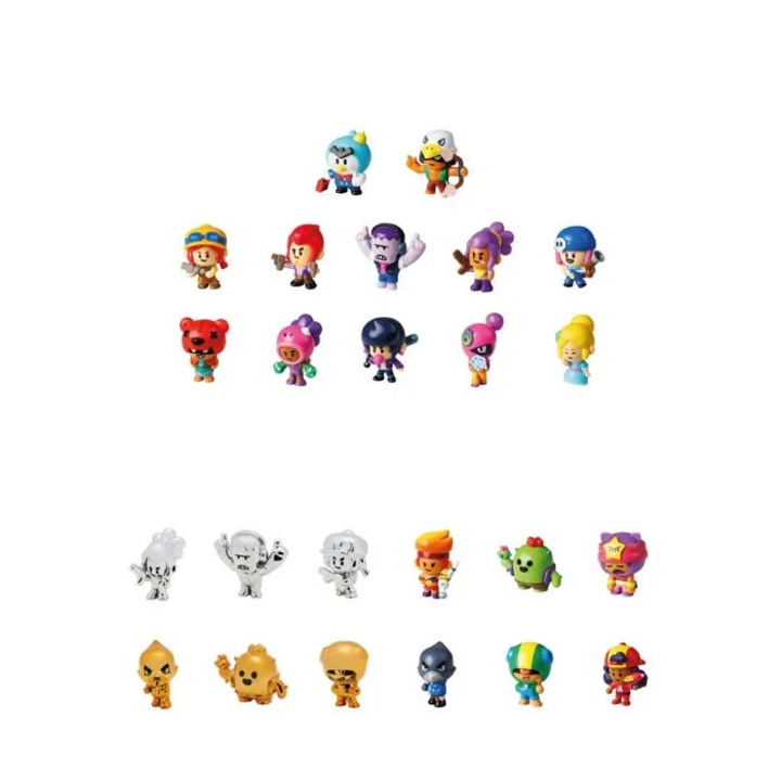 Brawl Stars figura 5cm többszínű, 1 db-os szett