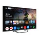 Televizor Smart QLED Tesla, Q43E655GUS, 109 cm, UHD, gri, frameless, Google TV, Clasa F
