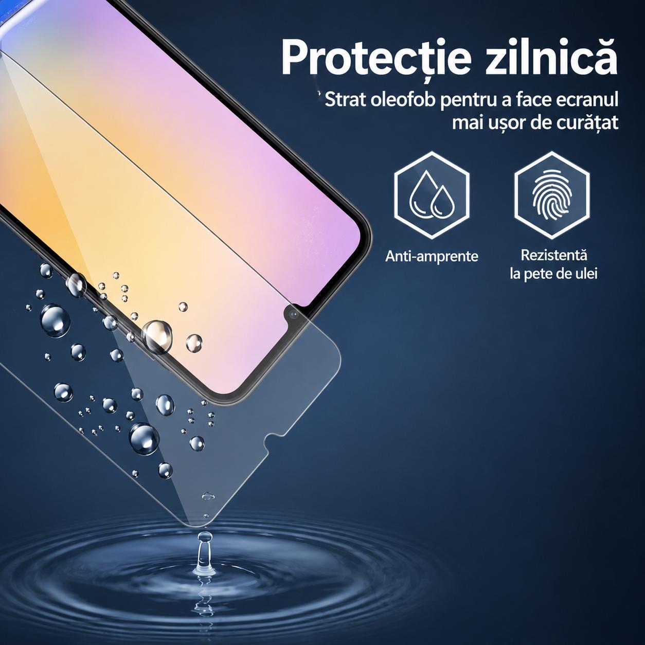 Folie sticla MatTech Premium, compatibila cu Samsung Galaxy S22 / S23, Case Friendly, Grosime de 0.3mm, Duritate 9H, Transparent