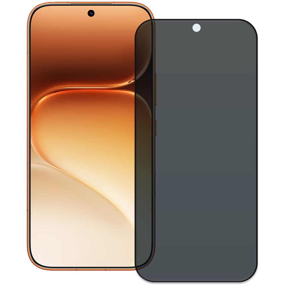 Folie din sticla securizata pentru Honor 600, HAMSTERBOX Privacy Shield, Protectie completa ecran, Full face, Aplicare rapida, Case Friendly, Transparenta