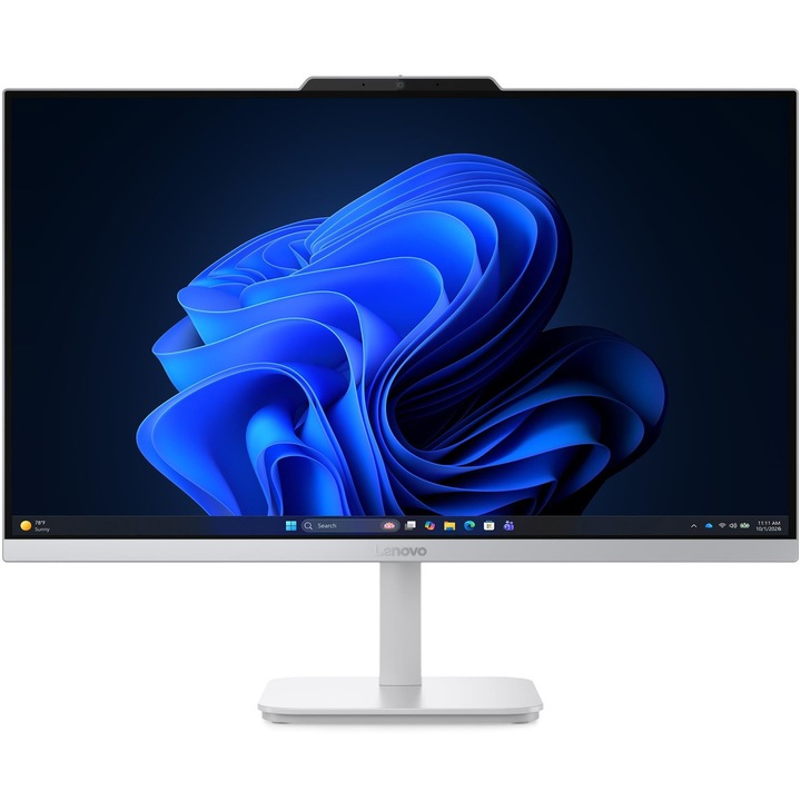Lenovo AIO A105 All-in-One asztali számítógép, AMD Ryzen™ 3 30, 23.8" Full HD, IPS, 8GB DDR5, 512GB SSD, AMD Radeon™ 610M Graphics, Windows 11 Home, Nemzetközi angol billentyűzet, Cloud Grey