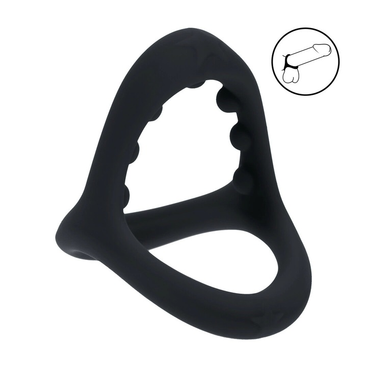 Силиконов пръстен 3 в 1 Levelz Tri-O Ring черен