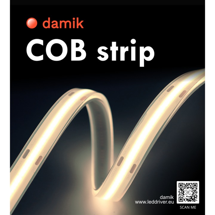 Banda LED COB Neon 24V ролка 5м 320led/м НЕУТРАЛНО БЯЛО 8мм 4000K