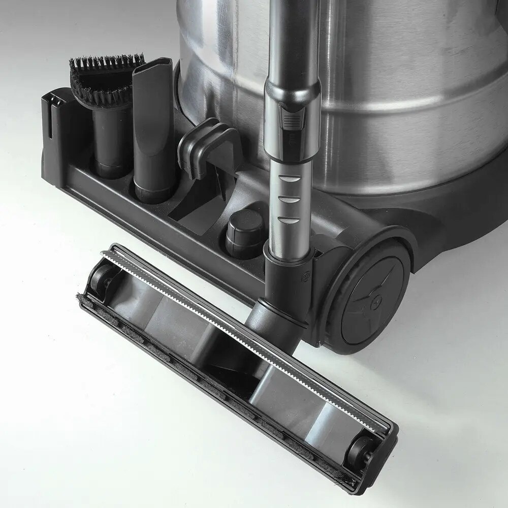 Aspirator umed-uscat Eurom, Force 1420S, capacitate reziduala 20 litri, 1400 W, priza integrata pentru unelte electrice, filtru HEPA detasabil si lavabil, lungime cablu 7 m, portocaliu