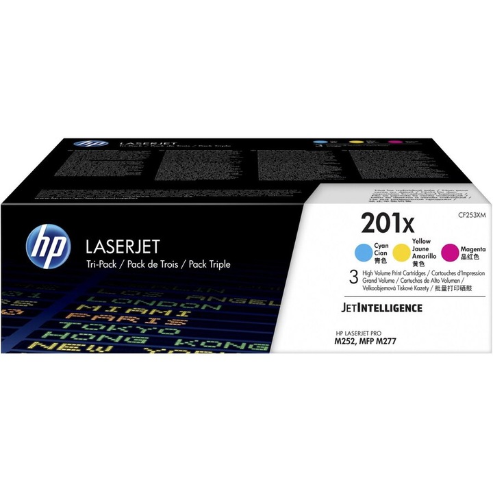 Cartus de cerneală HP, set CMY, 6.900 pagini