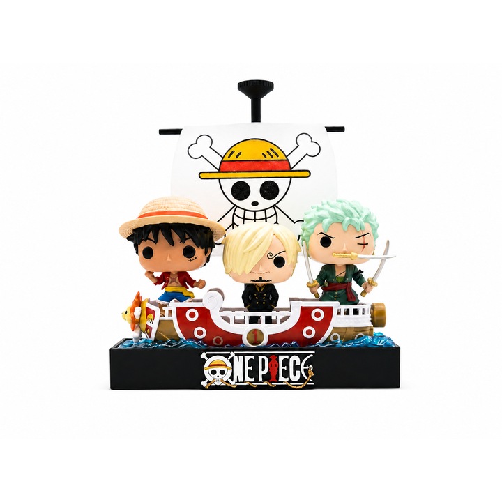 Suport One Piece Kinder Surprise Maxi, plastic, capacitate 3 figurine