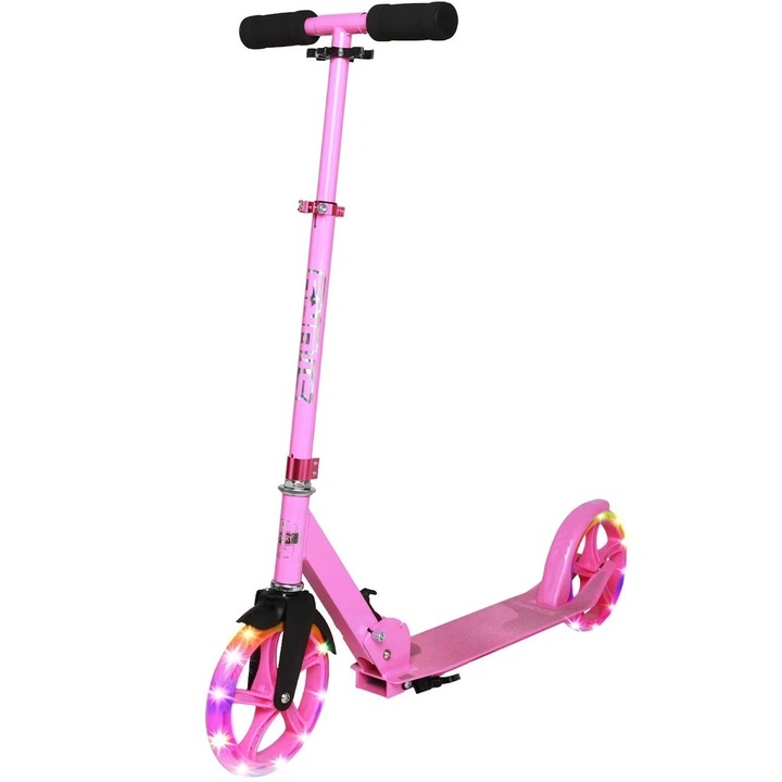 Story Urban GO! összecsukható roller rózsaszín LED kerekekkel