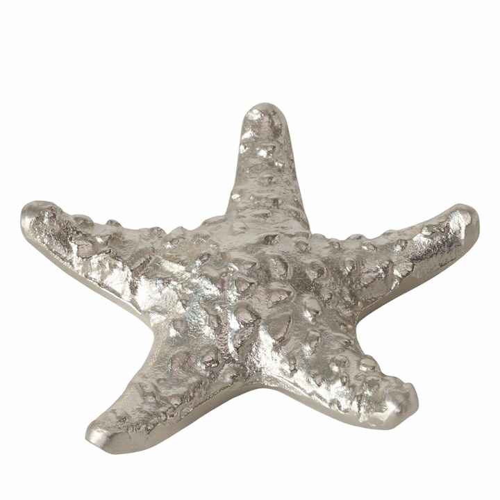 Obiect decorativ - Starfish, Argintiu, 14 cm