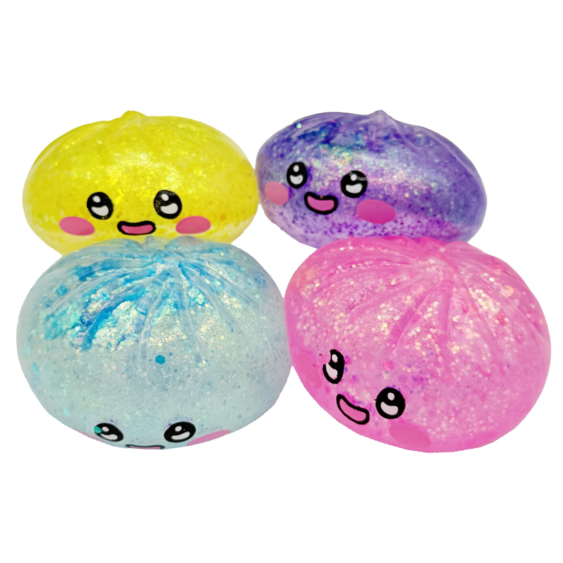 Jucarie Dumpling Squishy Antistres, Flippy, Model Fata Zambitoare