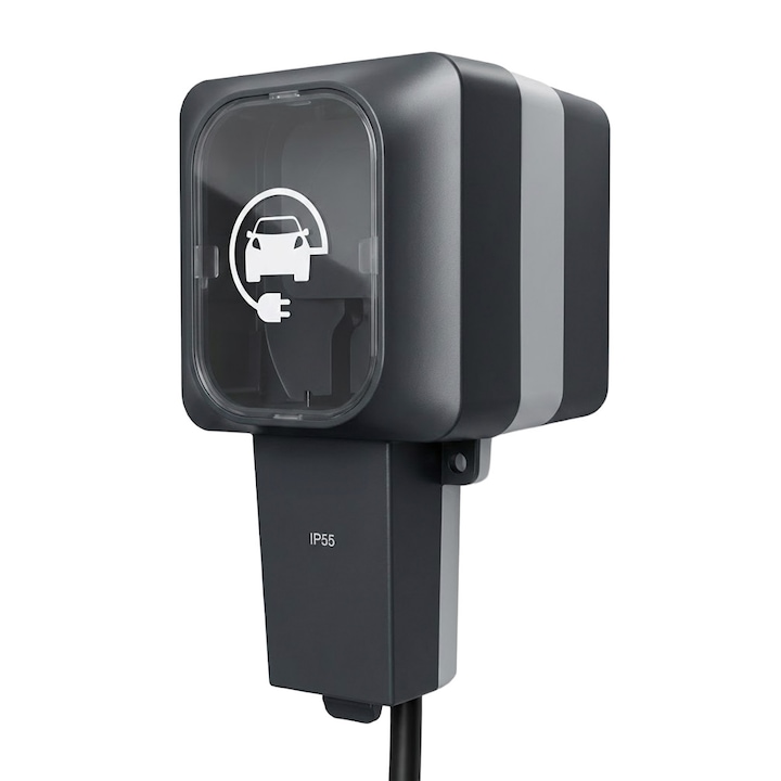 Priza incarcare EV, Amperepoint, Model 16A 230V Dr Storm, Rezistenta, Negru, 230 V