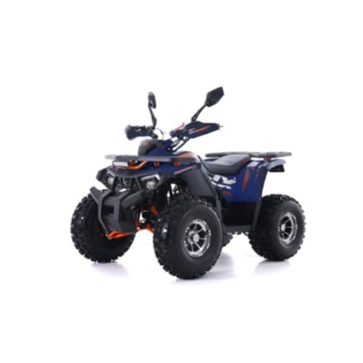 ATV Asix Fourcraft 125cc, A1, roti 8", jante din aluminiu, 3+1 viteze, culoare albastru inchis/portocaliu