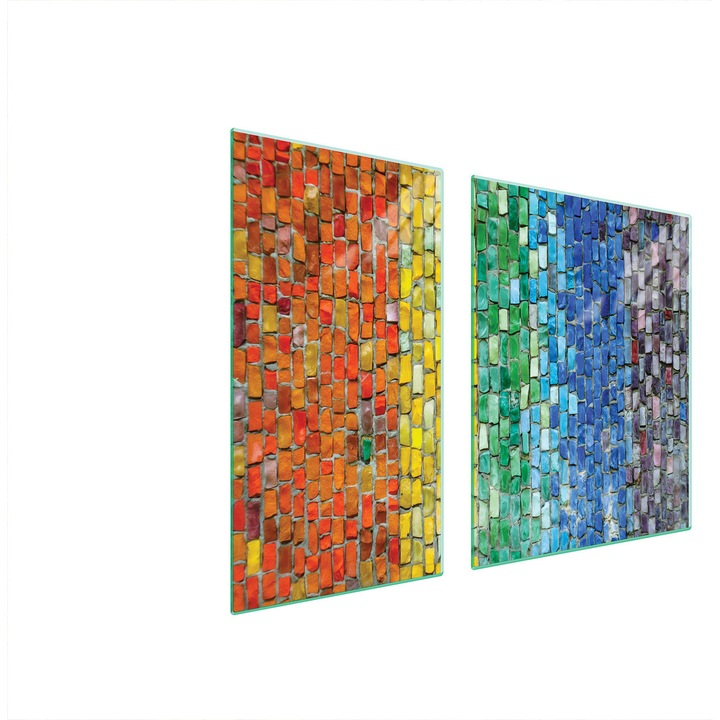 TMK ArtDeko üveg védőlemez 90x52cm többszínű multifunkcionális
